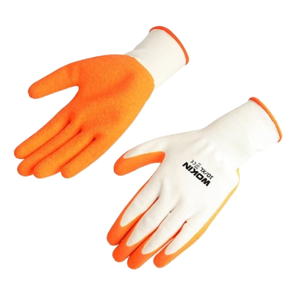 Guante Antideslizante Latex Naranja 10xl Wokin Industrial