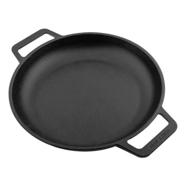 Sartén Victoria Doble Asa 25 Cm Hierro Fundido Negro