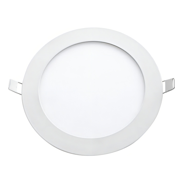 Panel Led De Embutir Redondo 18w 6500k Color Blanco