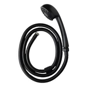 Mango Ducha Teléfono 1.5m Flexible Goldex Negro Mate