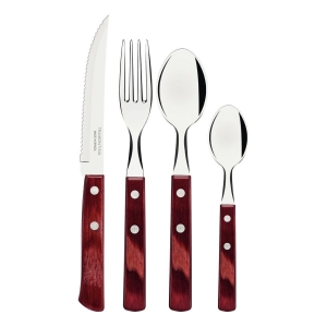 Set De Cubiertos Tramontina Polywood 24 Piezas 21199/705