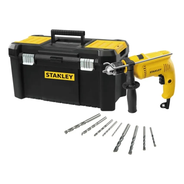 Kit Taladro Sdh600 + Maleta 19 +9 Mechas Stanley