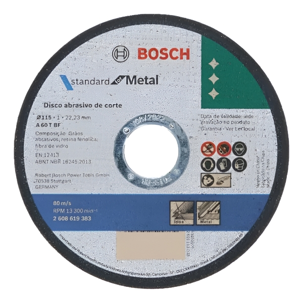 Pack 10 Discos De Corte Metal 4-1/2 Bosch