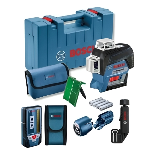 Nivel Láser De Líneas 360o Bosch Gll 3-80cg+receptor Lr7