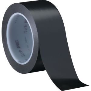 Rollo De Cinta Demarcatoria Negro 3m 5cmm X 30mt Cod13190