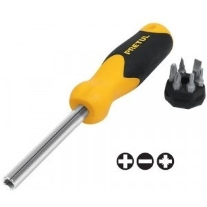 Destornillador 6 Puntas Blister Pretul Des-6p