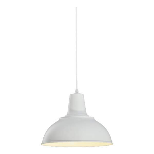 Colgante Tipo Galponera Grande, Blanco/o31cm - Ixec Ix9024