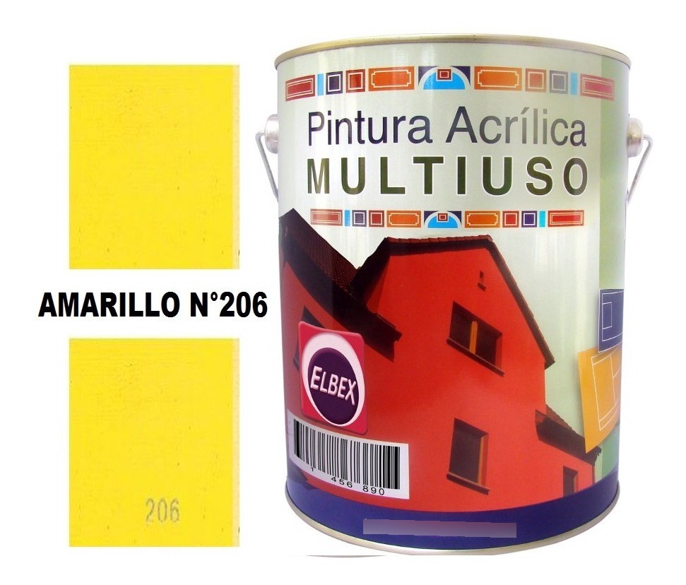 4lt Pintura Color Multiuso Elbex Pam 33 Colores A Eleccion - Imagen 33