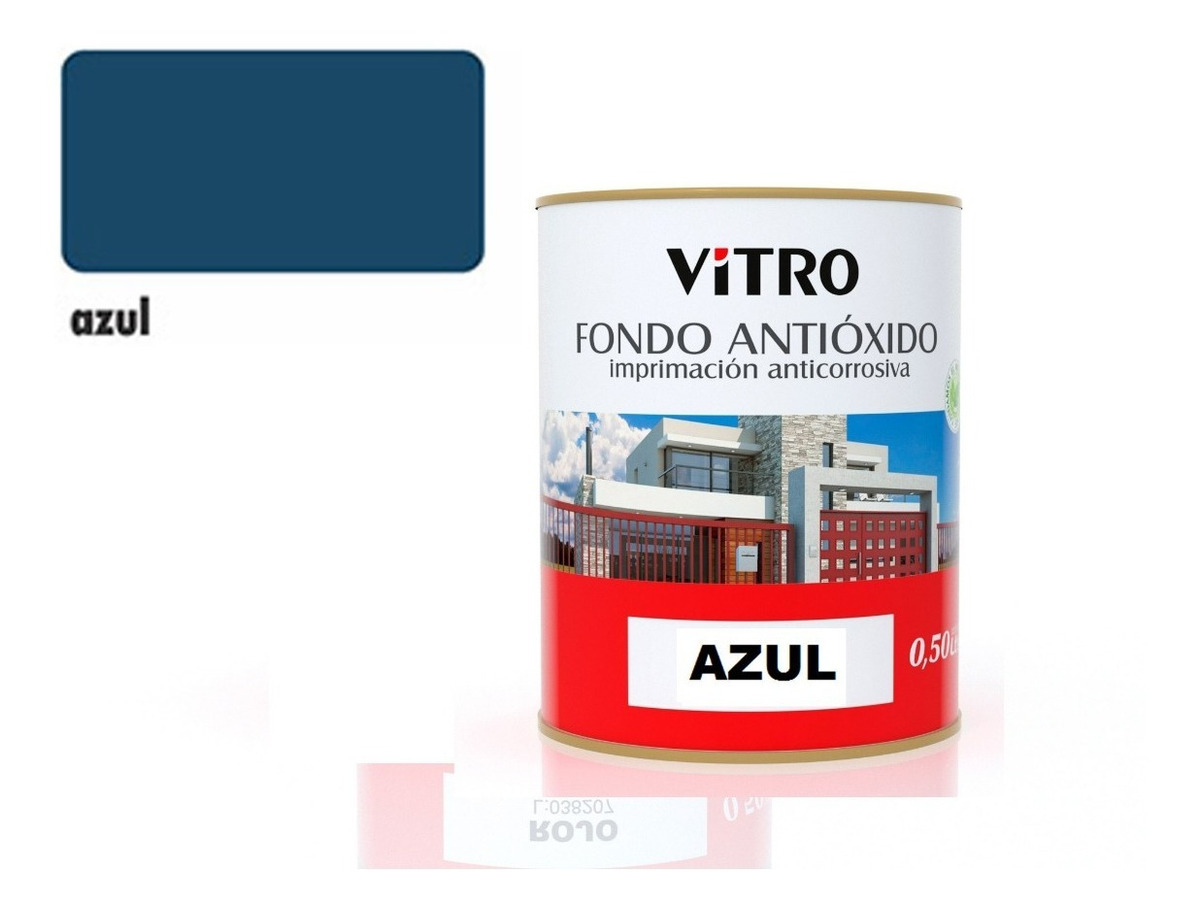 4lt Fondo Antioxido Sintetico Para Metal Vitro 4 Colores - Imagen 4