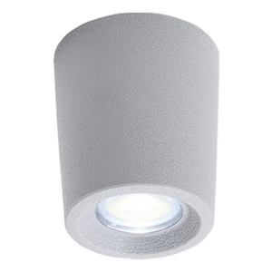 Aplique Led Techo Cilíndrico Gris Ip55 1xg9 Livia