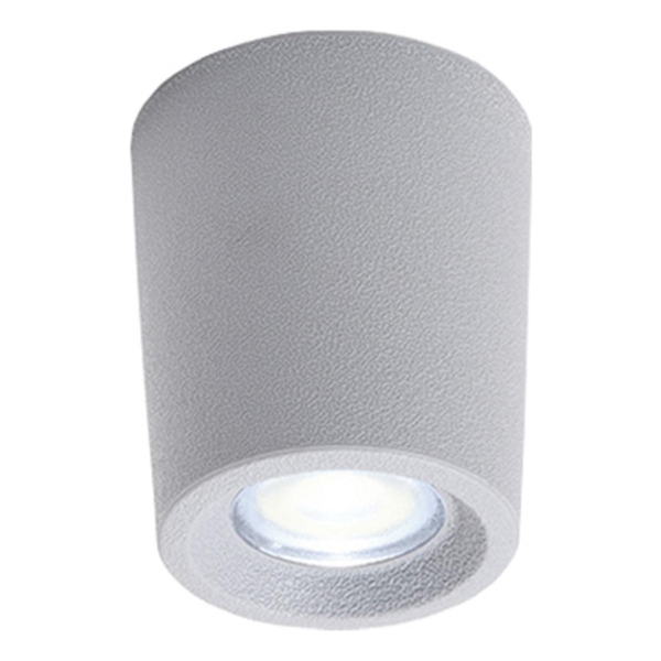 Aplique Led Techo Cilíndrico Gris Ip55 1xg9 Livia
