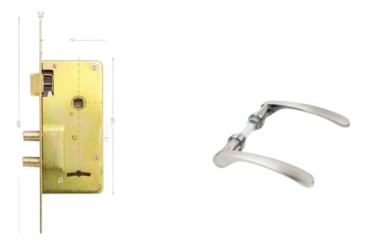 Cerradura De Seguridad Msa 210 S + Manija