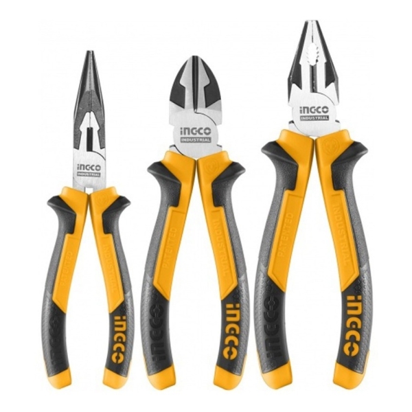 Kit De Pinza Universal Pinza Punta Fina Y Alicate Ingco