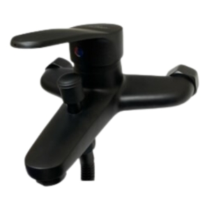 Monocomando Bañera Negro 35mm Ducha - Pg