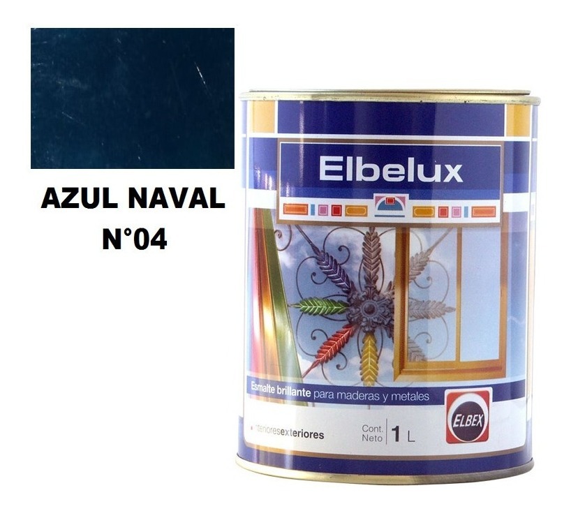4lt Esmalte Sintetico Brillante Elbelux Elbex 32 Colores - Imagen 18