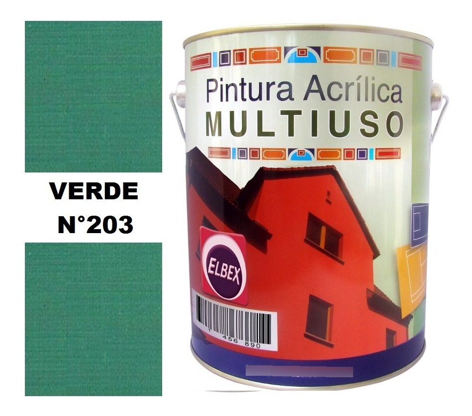 4lt Pintura Color Multiuso Elbex Pam 33 Colores A Eleccion - Imagen 8