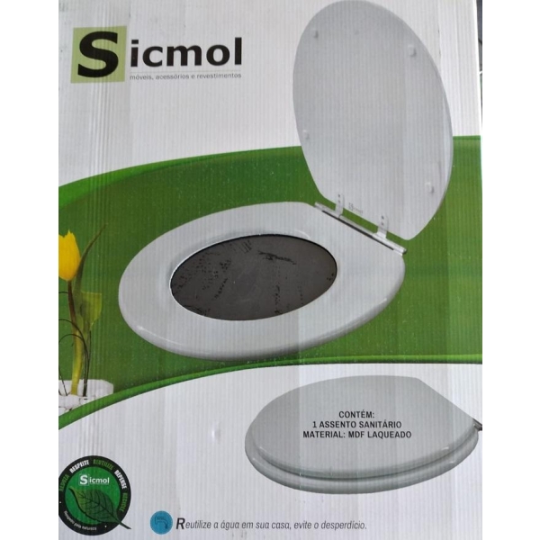 Asiento Tapa De Inodoro Madera Nordico Blanco 358x428mm Pg - Imagen 7