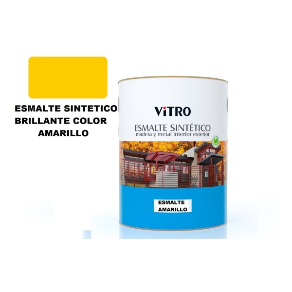 1/2lt Pintura Esmalte Sintético Brillante Vitro 26 Colores - Imagen 4