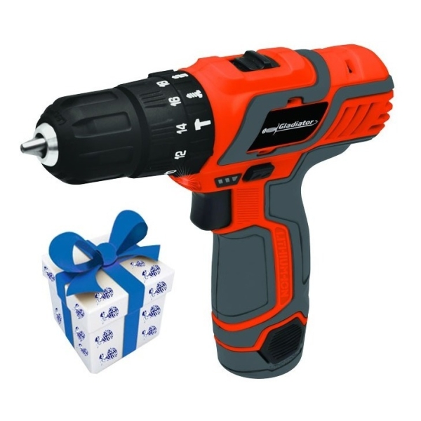 Taladro Atornillador 12v Gladiator Ta610/12/1