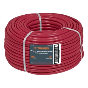 Manguera Riego De 1/2 4 Capas Anti-torcedura Truper 50mt