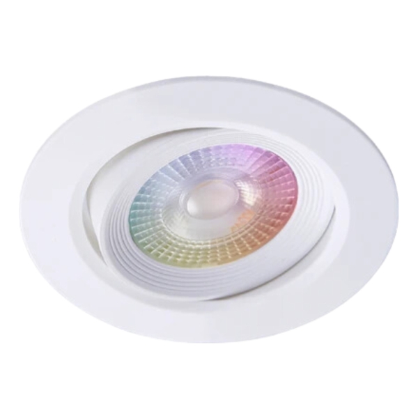 Plafon Downlight Led Inteligente Wifi 5w 350lm Rgbw O95mm