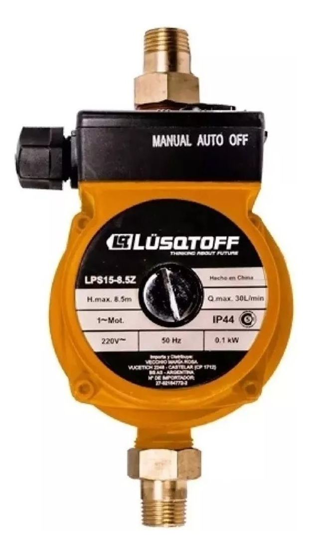 Bomba Elevador Presión Presurizadora 8.5m Lusqtoff Automátic