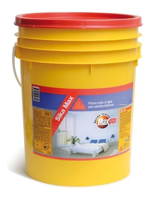 4l Pintura Mate Latex Sika Sikamax Interior Y Techos!