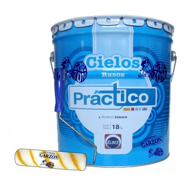 18l Pintura Elbex Practica Latex Cielos Antihongos + Regalo!