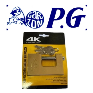 Candado De Bronce Rectangular De Perno 90mm Marca 4k P G