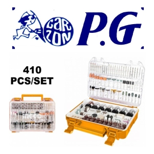 Kit 410 Piezas Fresas Y Accesorios Mini Torno Ingco Akmg4101