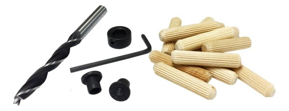 Kit De Entarugado Mecha Tope Tarugo Centrador 10 Mm Milescra
