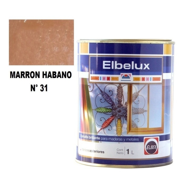1lt Esmalte Sintetico Brillante Elbelux Elbex 32 Colores - Imagen 33