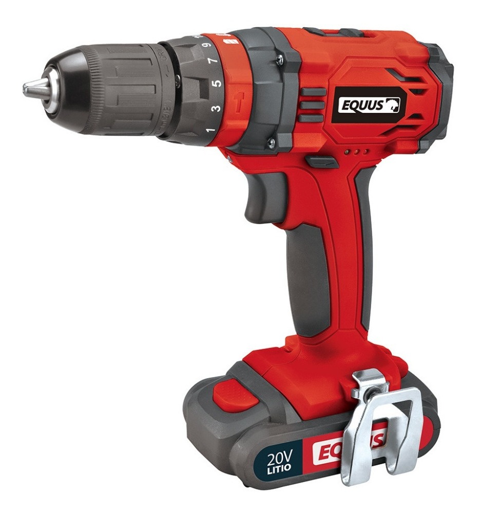 Taladro Percutor Atornillador Con 2 Baterias 20v Equus