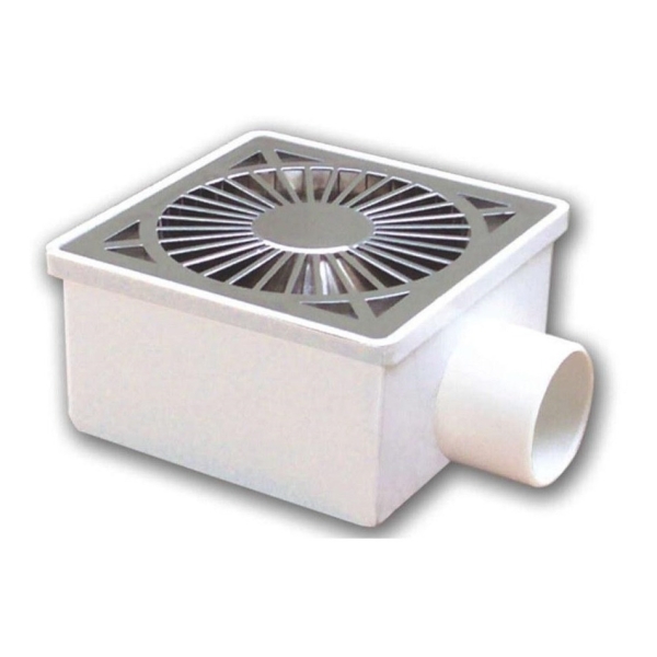 Caja Sifonada Para Ducha De Pvc Tapa Cromada 1341 Grap