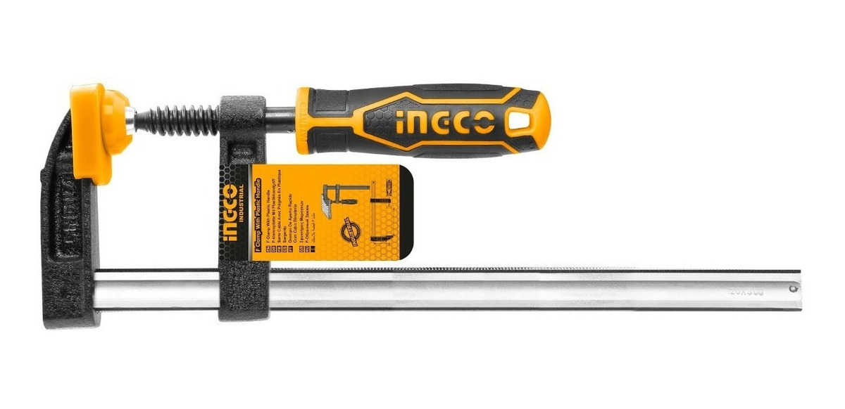 Prensa Carpintero Sargento Tipo F Ingco 120x 300mm Hfc021201