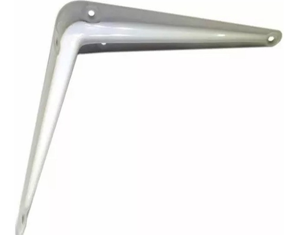 Caja De 24 Ménsula De Chapa Blanca 20cm X 25cm Código 2743