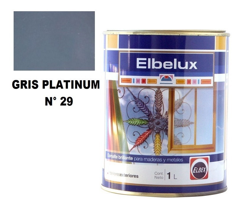 4lt Esmalte Sintetico Brillante Elbelux Elbex 32 Colores - Imagen 21