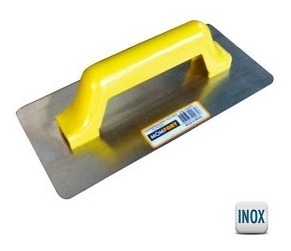 Llana Acero Inox.p/yeso Lisa 12x27cm Cabo Pvc Momfort 40