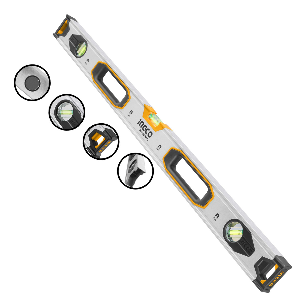 Nivel Imantado De Aluminio 100cm Ingco Hsl38100m