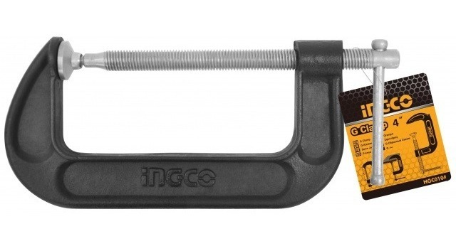 Prensa Tipo G 4 Pulgadas 100mm Ingco Hgc0104
