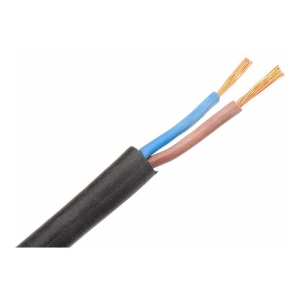 Rollo 100mt De Cable Bajo Goma 2x1mm Negro O Blanco