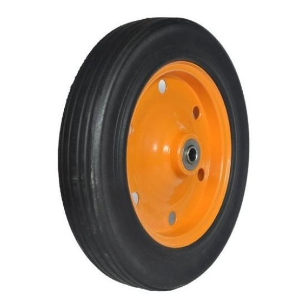 Rueda Maciza Para Carretilla Tramontina Eje 13mm Diametro 14