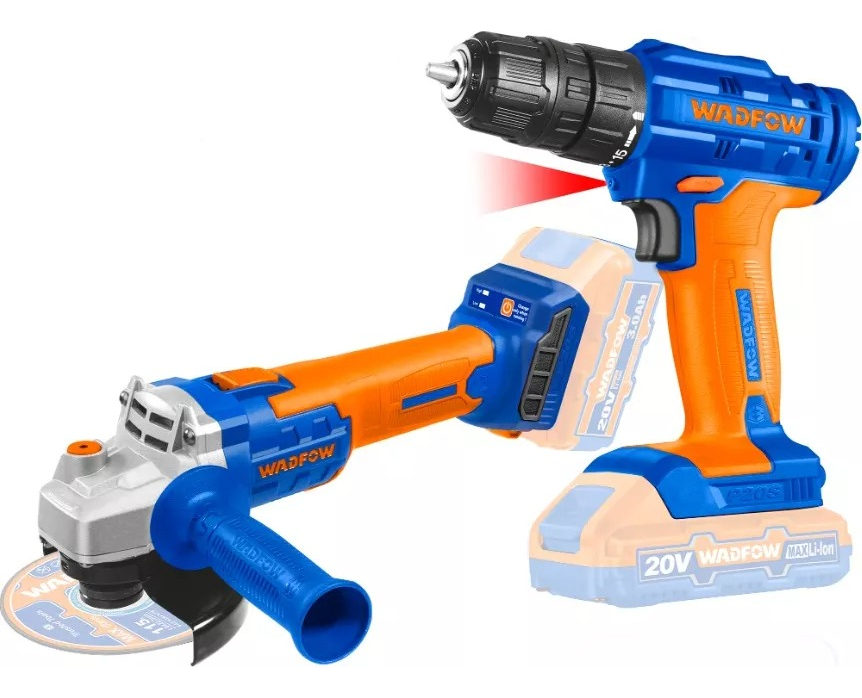 Combo Amoladora + Atornillador 20v Wadfow - Wck20512