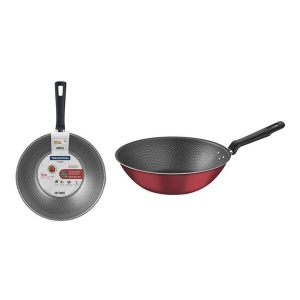 Wok Sarten Profundo 28cm Loreto Rojo Tramontina 20395/728