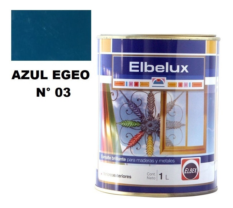 4lt Esmalte Sintetico Brillante Elbelux Elbex 32 Colores - Imagen 16
