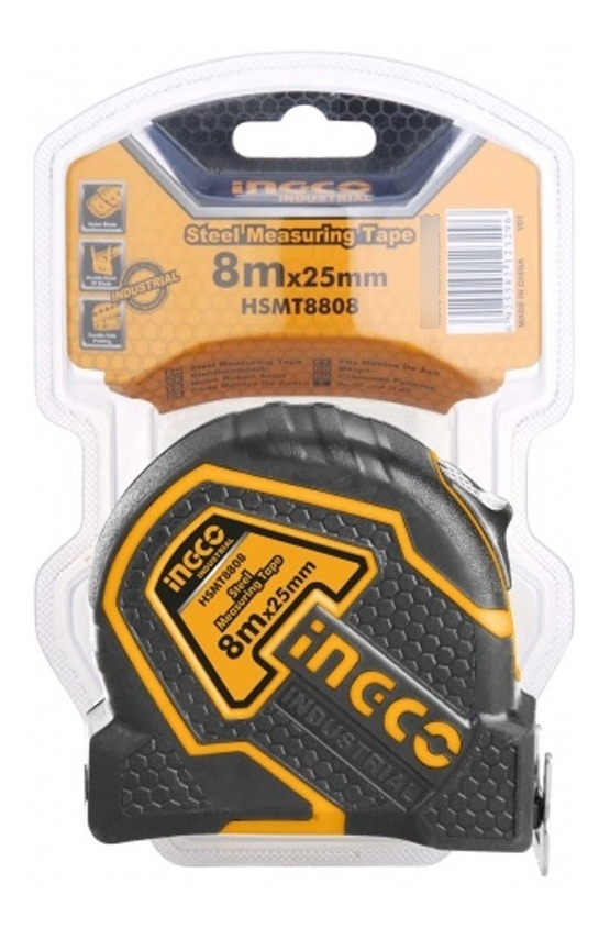 Cinta Metrica Industrial Ingco 8mt X 25mm Hsmt8808