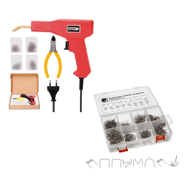 Máquina Soldadora De Plástico Equus Gkwd002 + Kit 800 Grapas