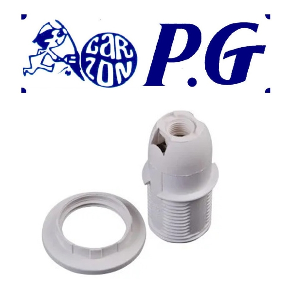 Pack 7 Porta Lampara Poliamida E14 Con Rosca (hde14h88)