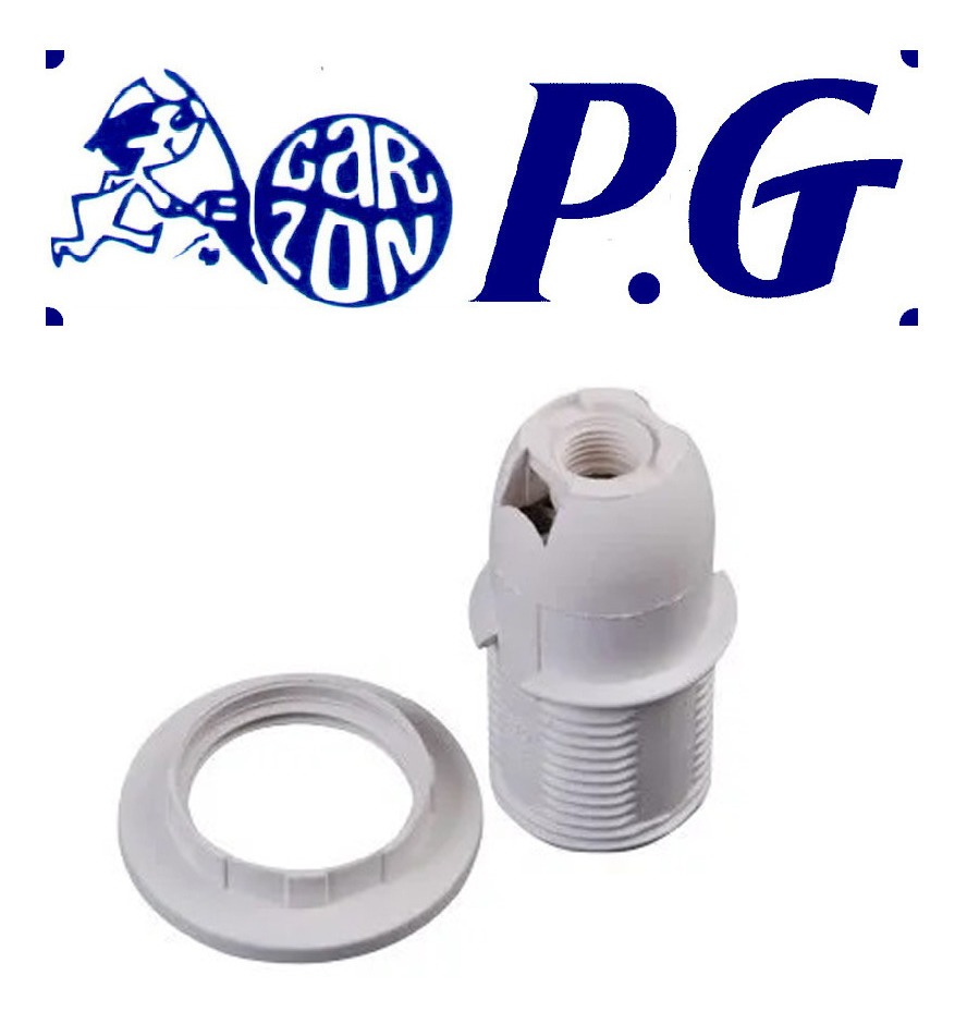Pack 7 Porta Lampara Poliamida E14 Con Rosca (hde14h88)