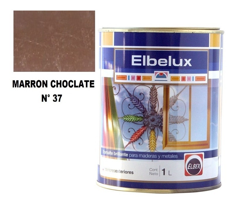 4lt Esmalte Sintetico Brillante Elbelux Elbex 32 Colores - Imagen 33